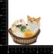 Orange Calico Cat in Basket, Playing with Yarn, Pets, Kitten, Embroidered, Iron on Patch